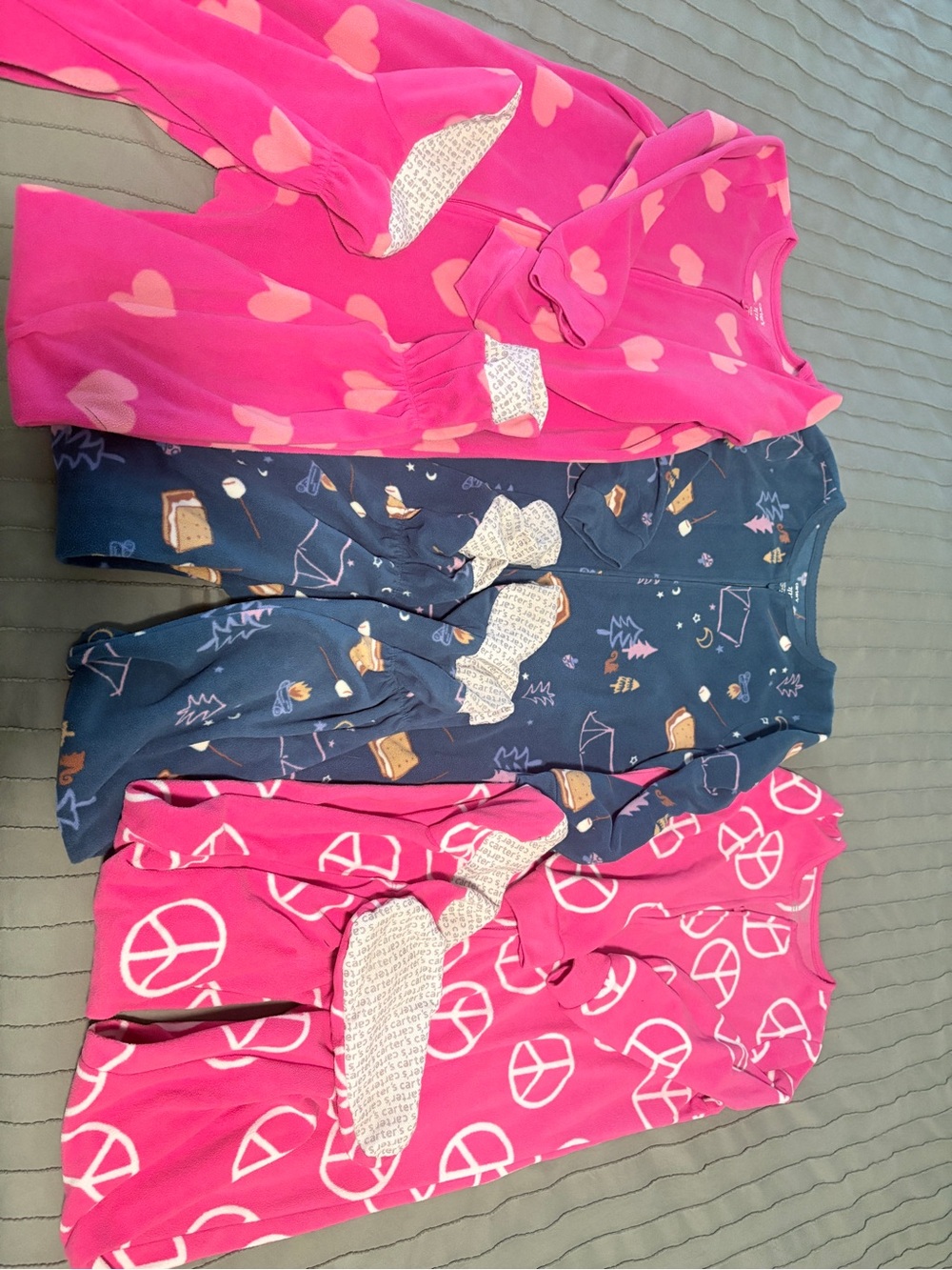 Carter’s Fleece Footed Pajamas - Size 7